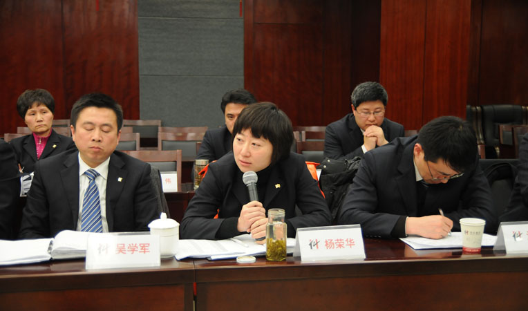 華億置業財務總監楊榮華發表講話