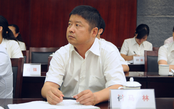 南陵華億置業公司總經理馬林參加會議