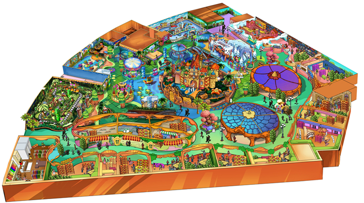 小馬王國旗艦店整體鳥瞰圖