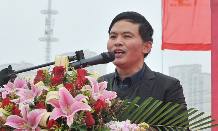 安徽魯班建設集團總裁彭雙春發表講話