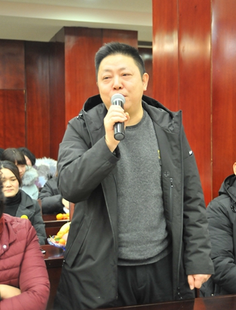 集團總裁助理陳雪榮拜年